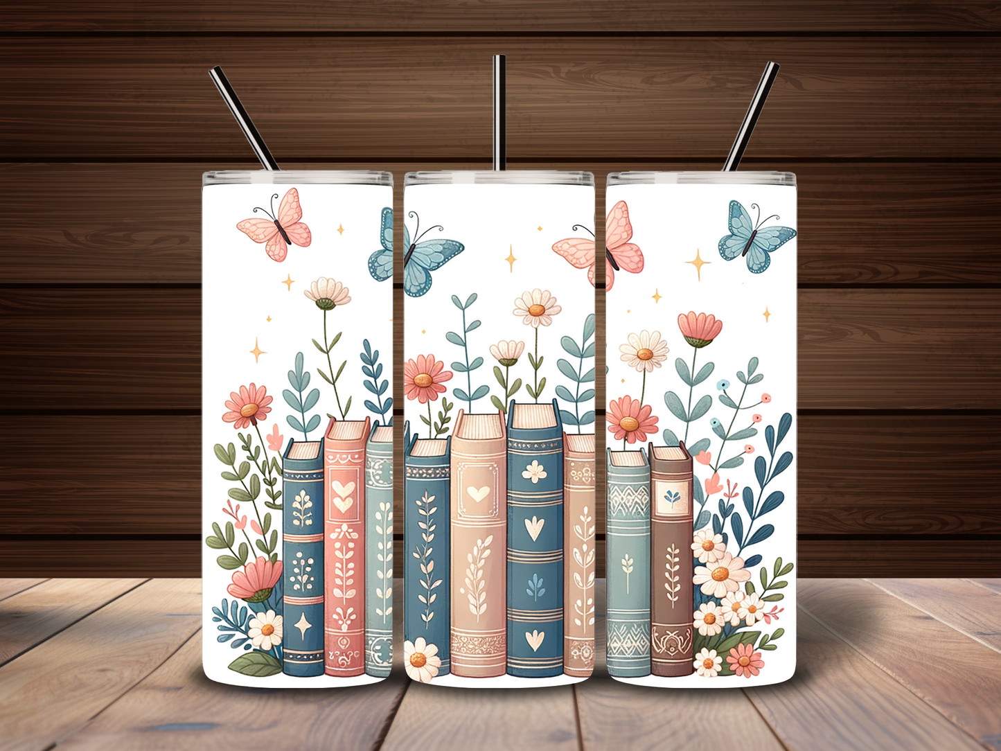 Book Lover Butterfly 20oz Tumbler