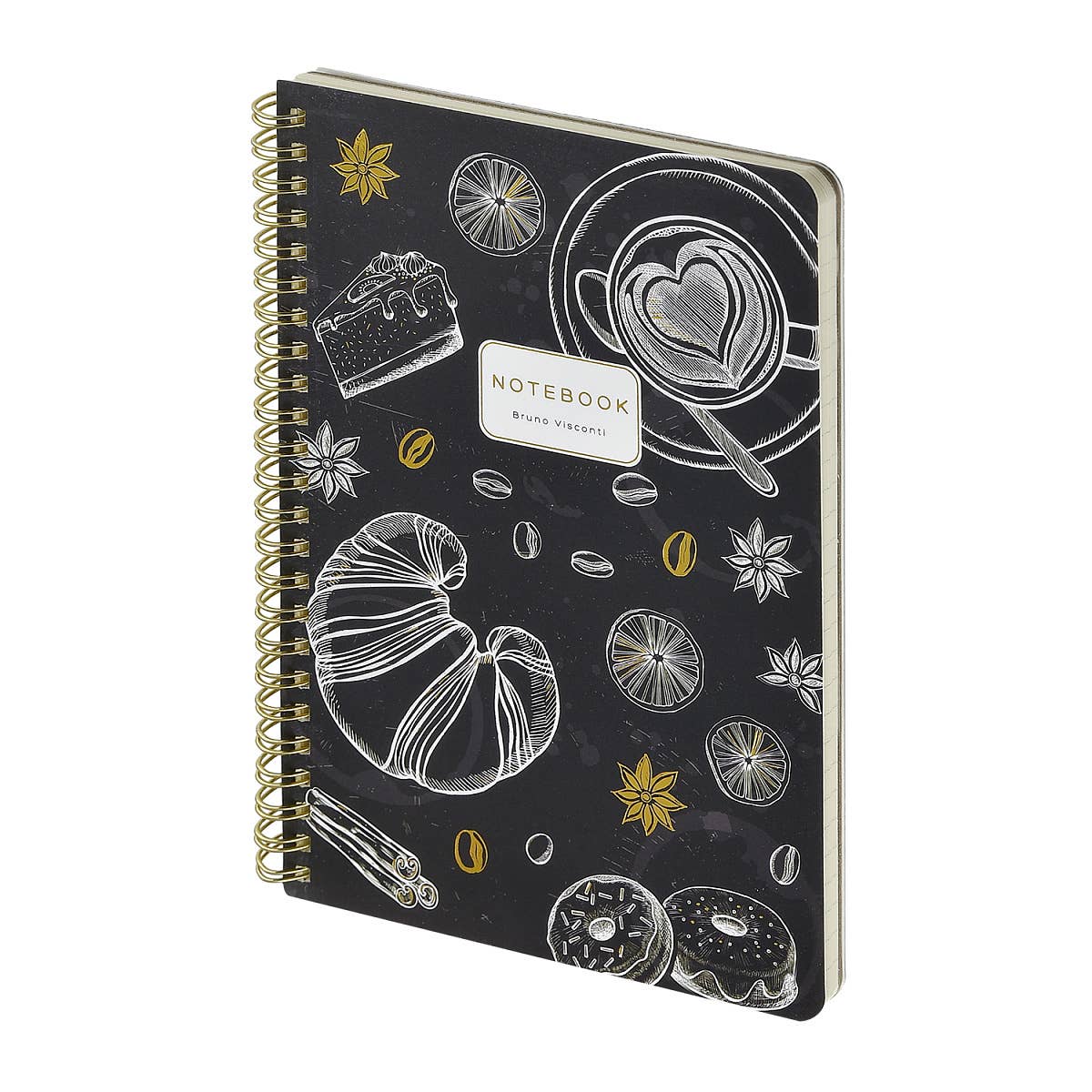 Medium Spiral Notebook - Cafe Nero