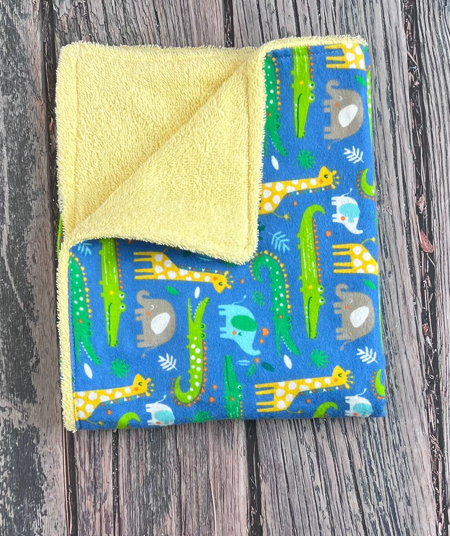 Alligator Zoo Burping Cloth