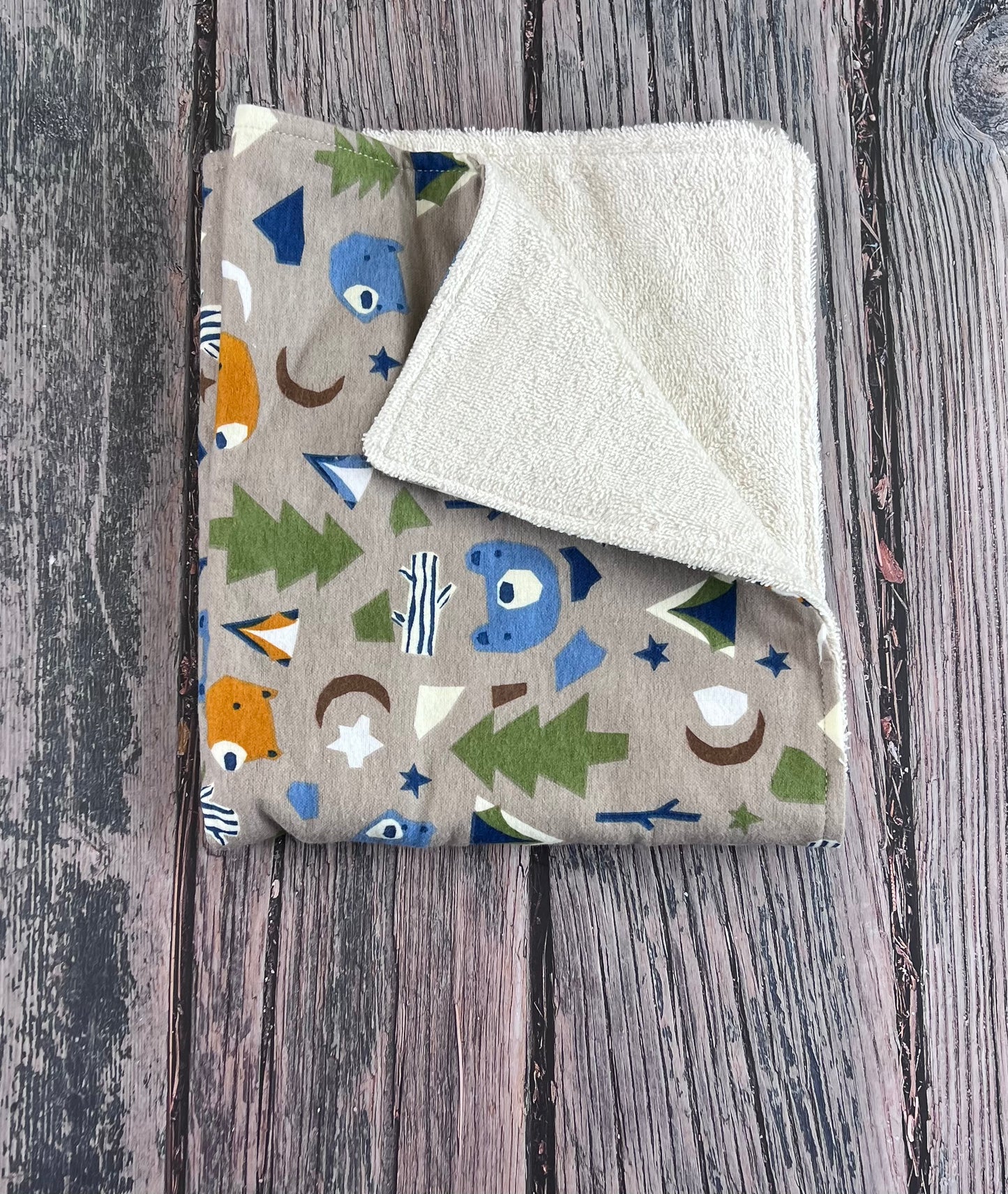 Blue Bear Burping Cloth