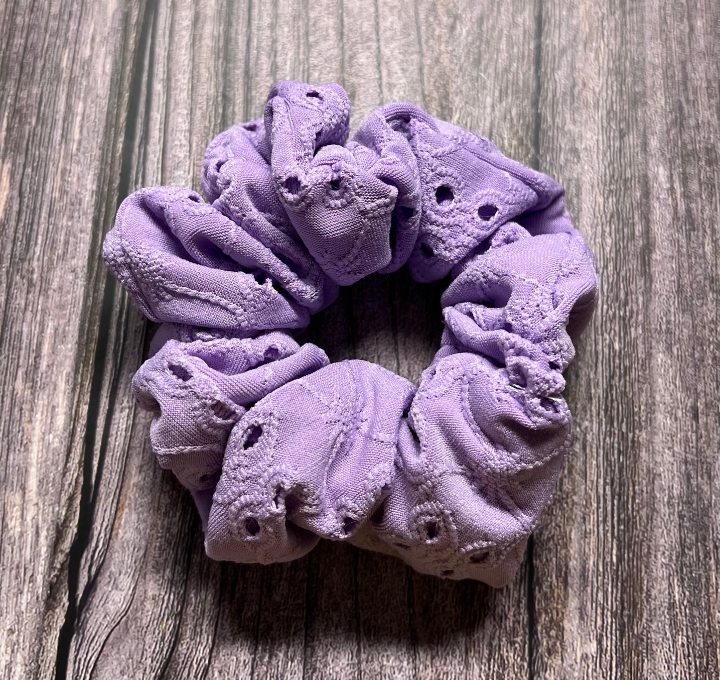 Lilac Semi Lace Scrunchie
