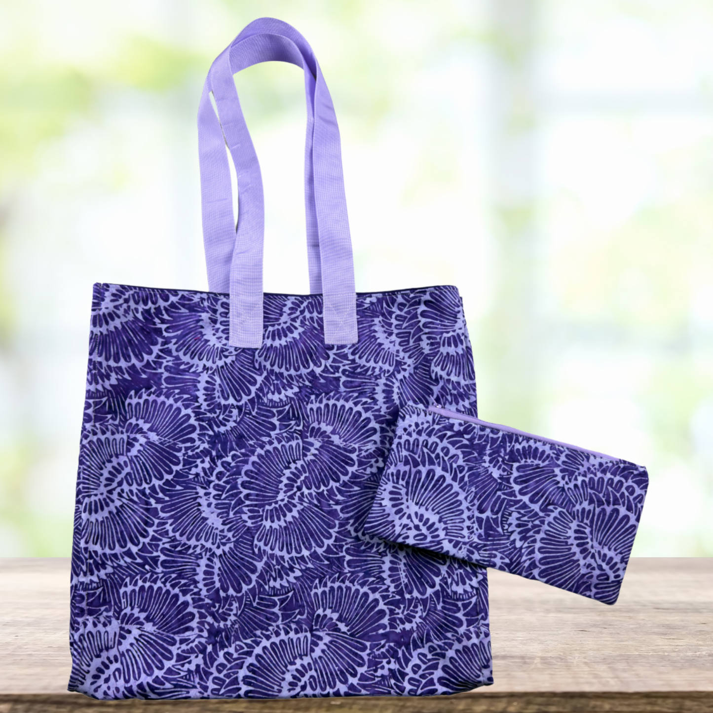Lush Lotus Tote & Pouch