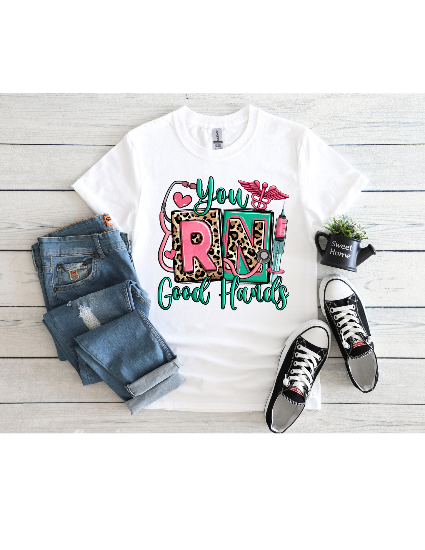 Nurse Good Hands Graphic T