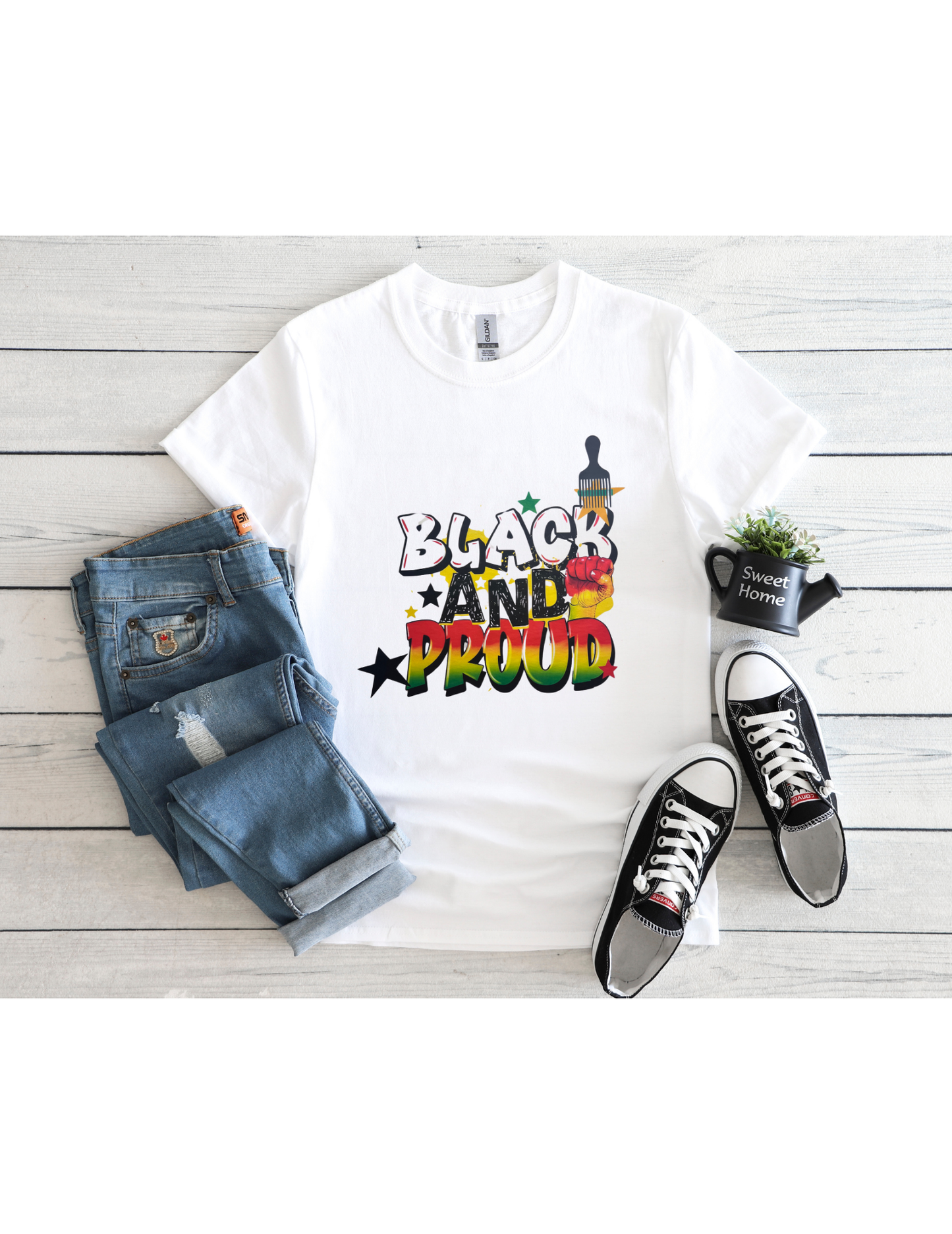 Black and Proud Graphic T-Adult