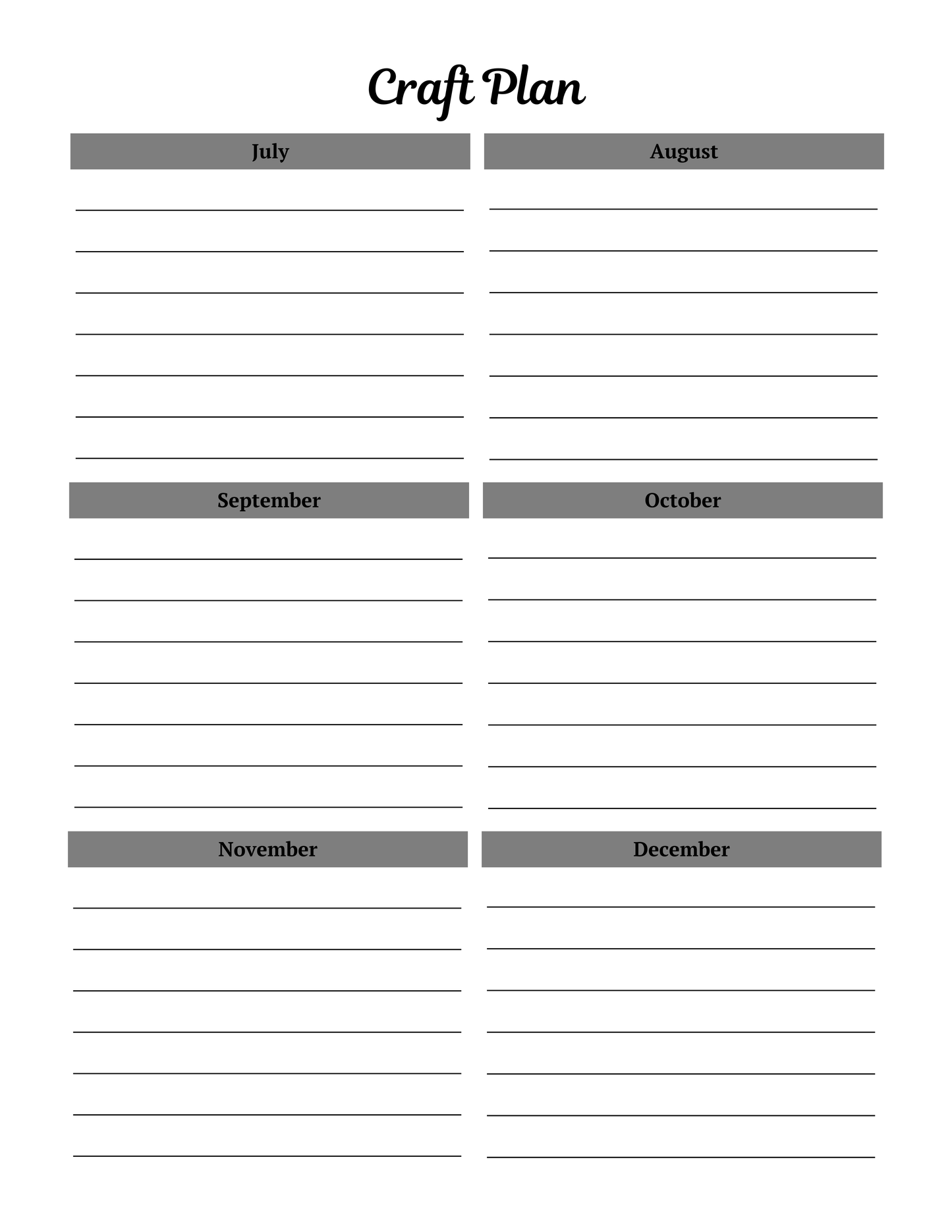 Quilt Planner Digital Download