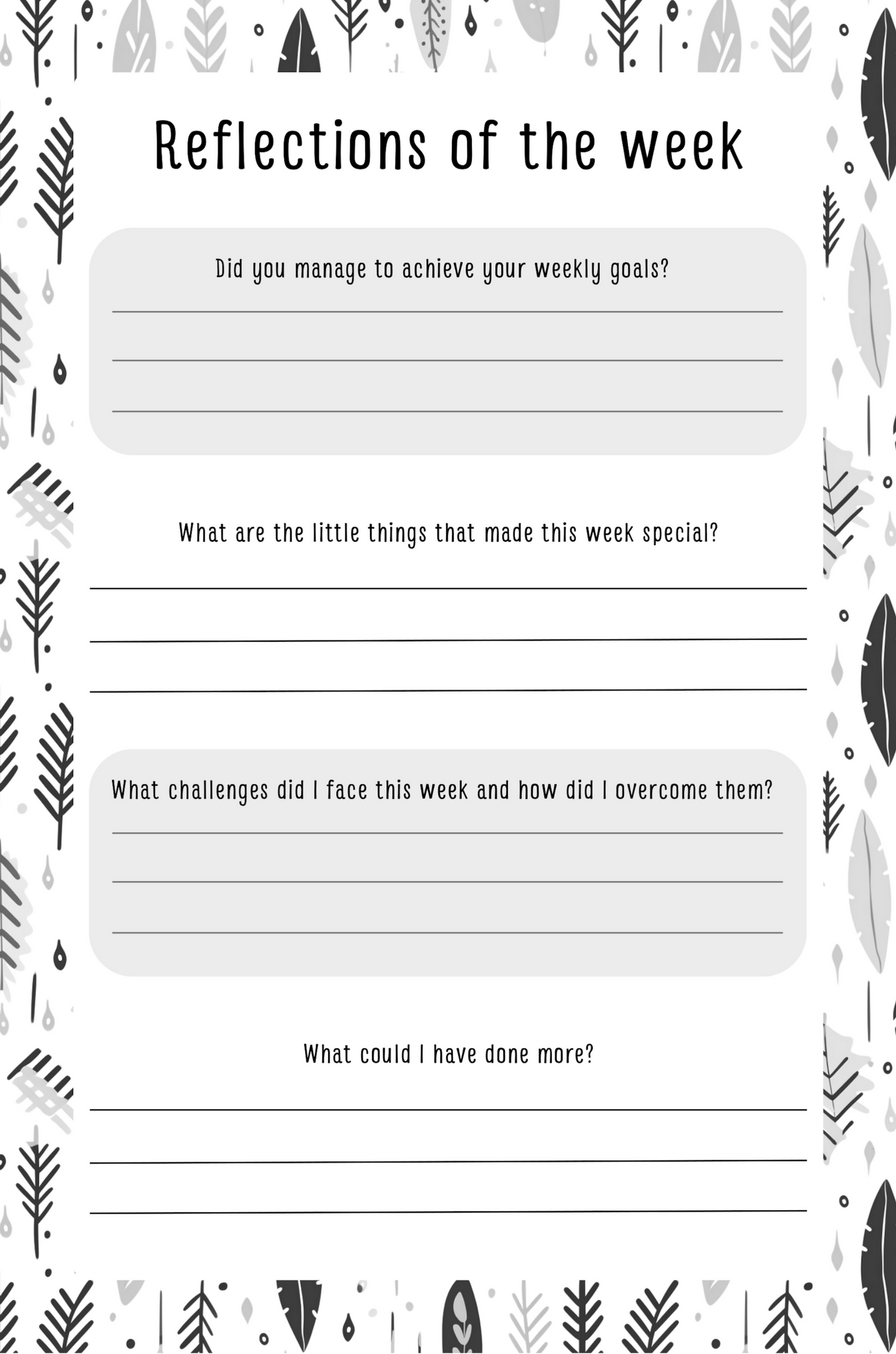 Gratitude Journal Digital Download