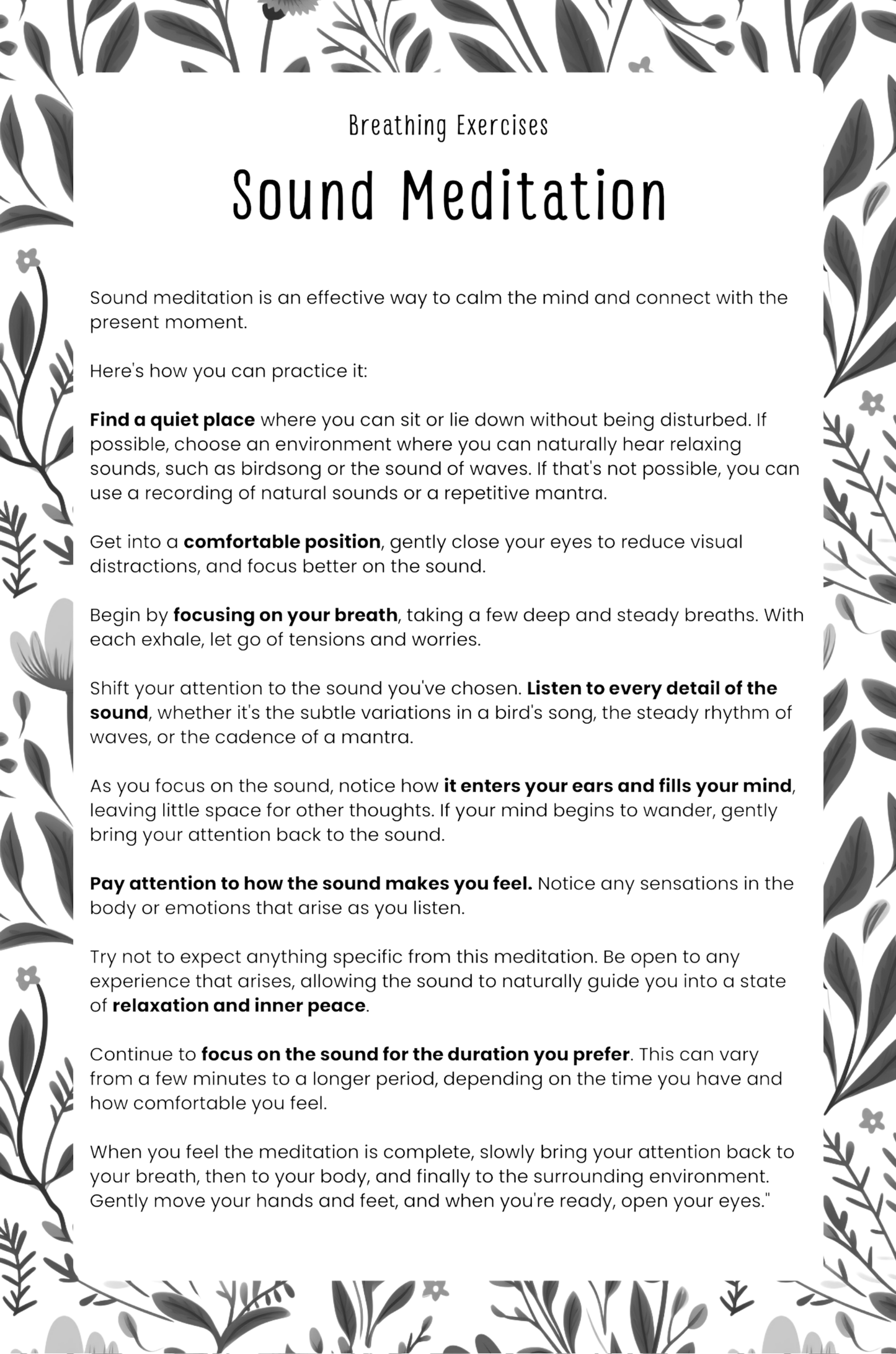 Gratitude Journal Digital Download