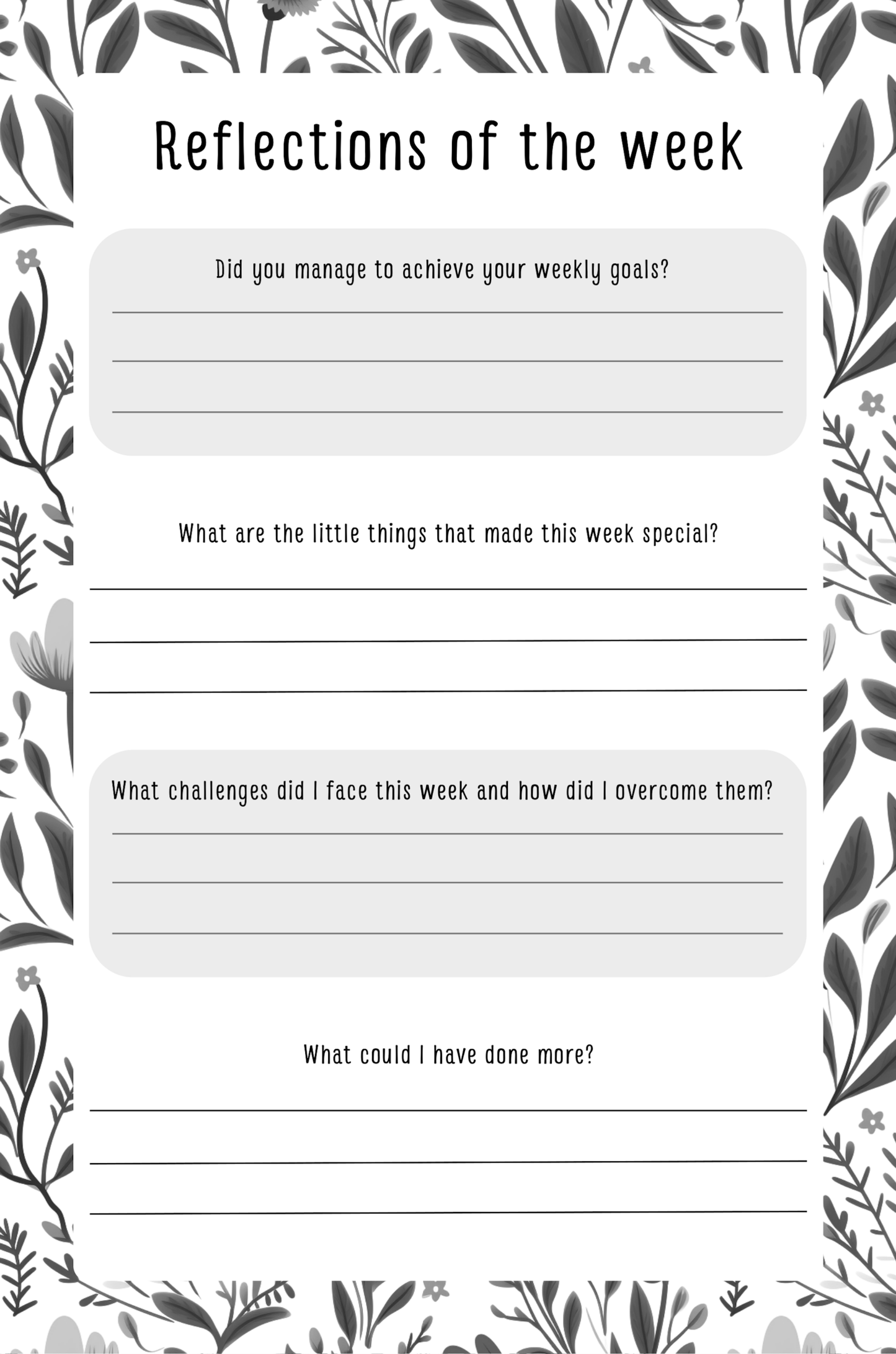 Gratitude Journal Digital Download