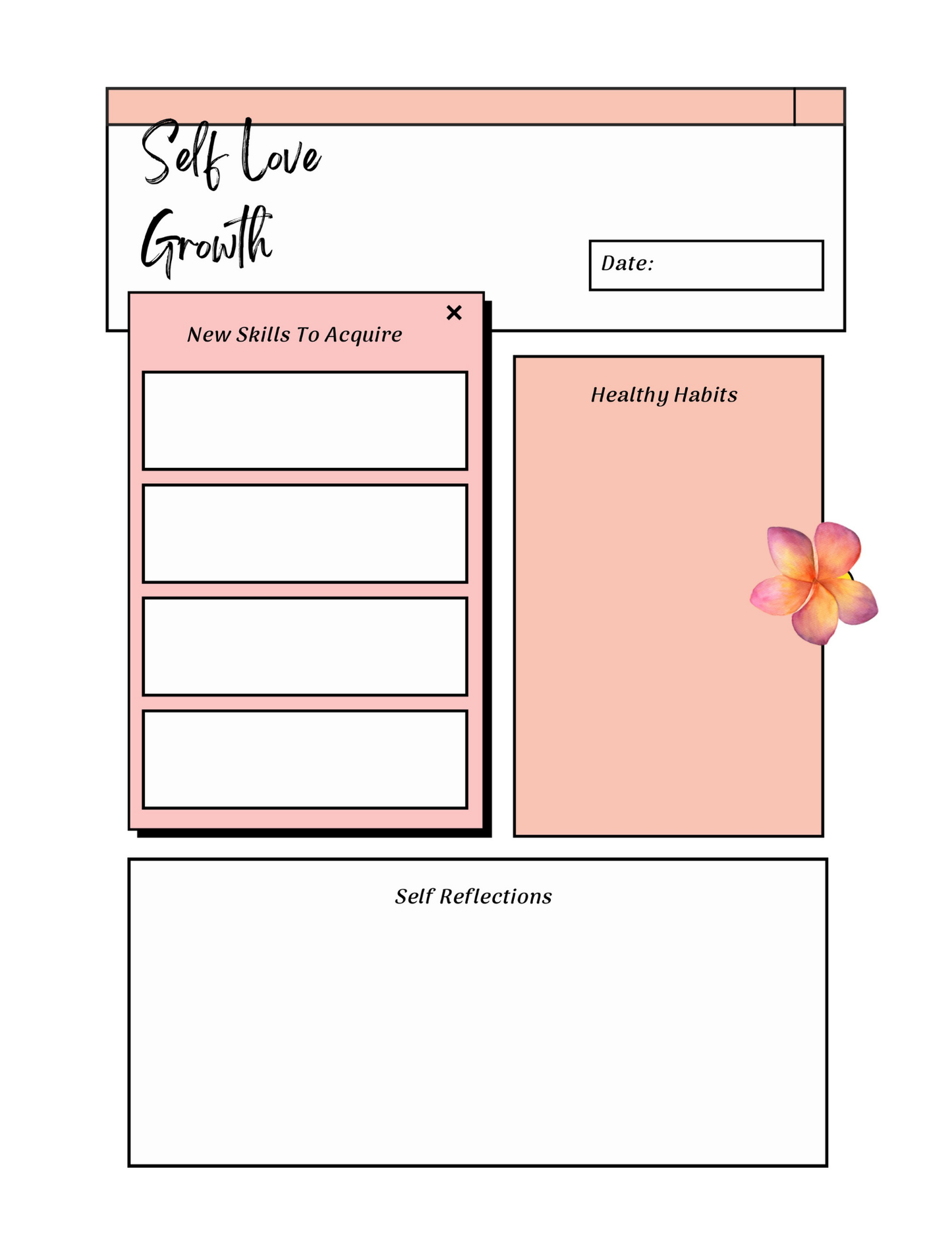Self Love Workbook Digital Download