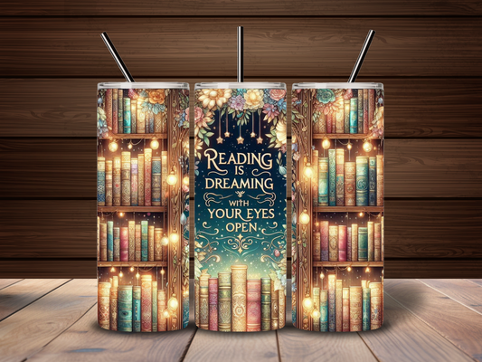 Book Lover Whimsical 20oz Tumbler