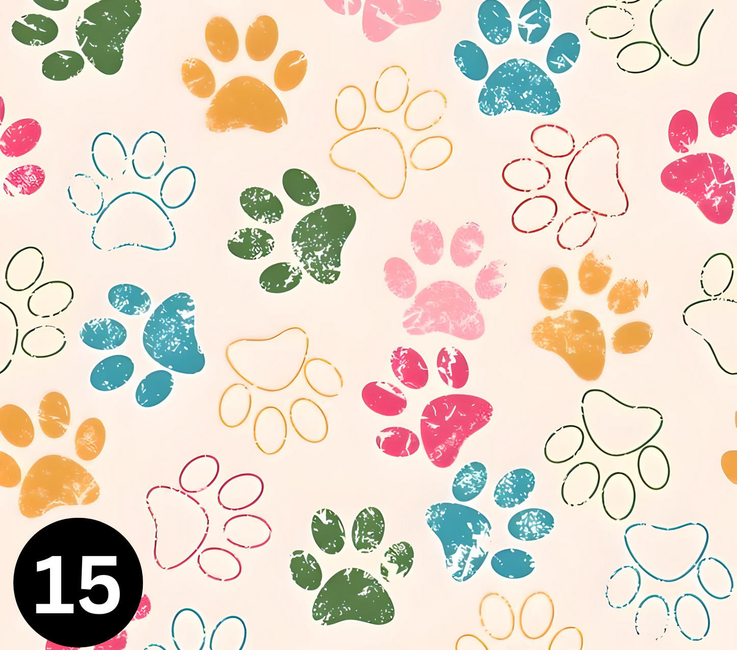 Dog Paw Print 20 oz Tumbler