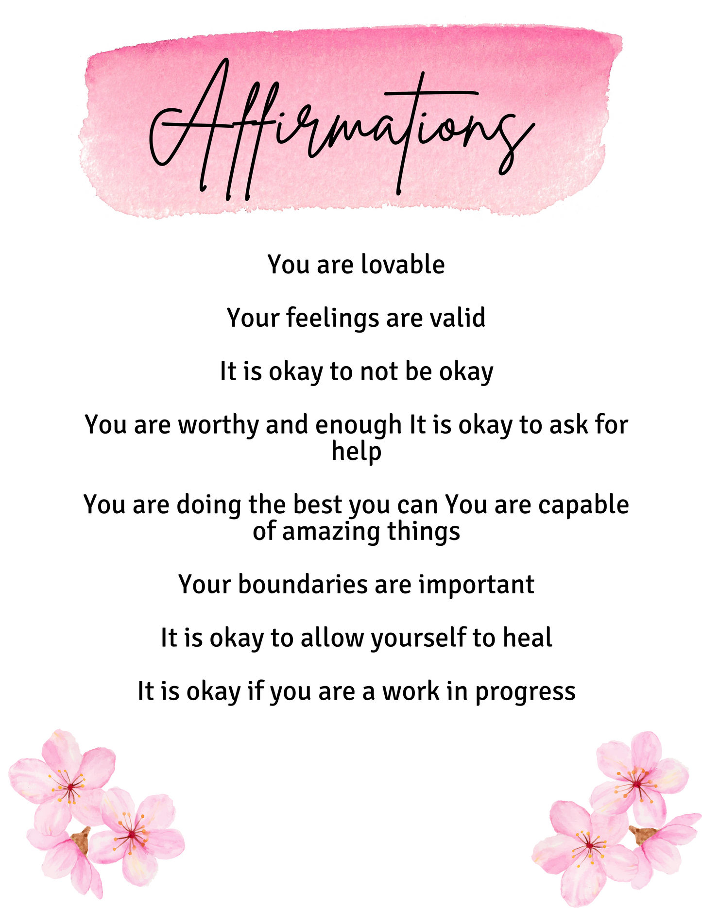 Self Love Journal Digital Download