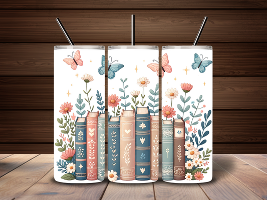Book Lover Butterfly 20oz Tumbler