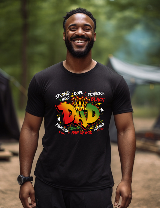 Black Dad Graphic T-Adult