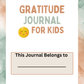 Kids Gratitude Journal Digital Download