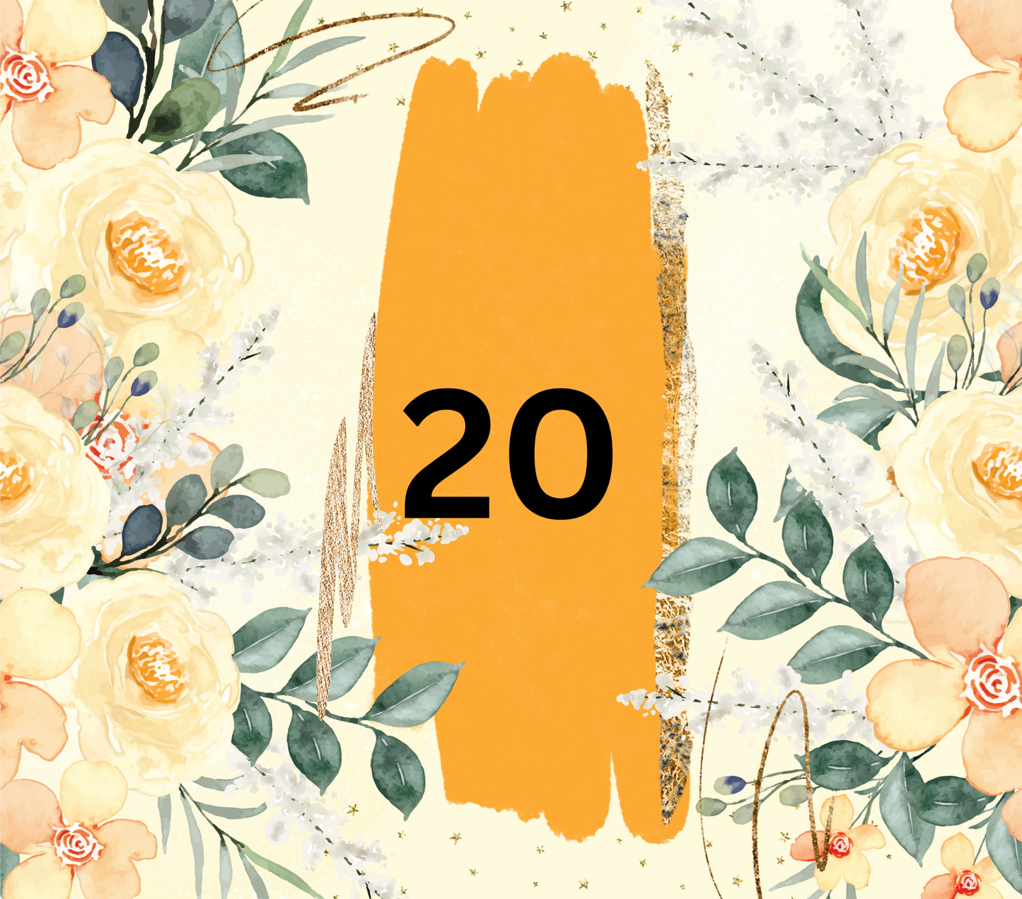 Floral Customizable 20oz Tumbler