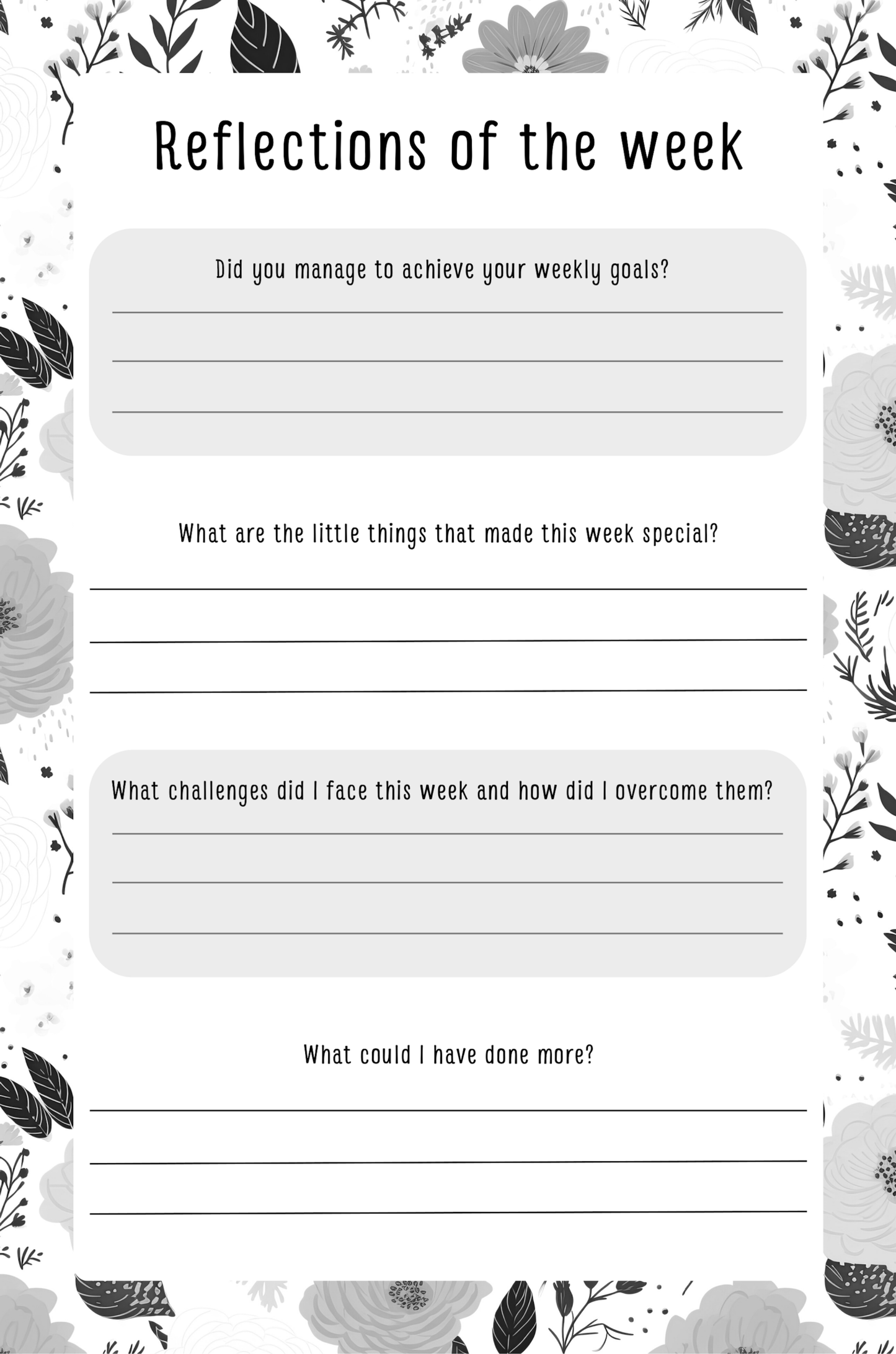 Gratitude Journal Digital Download