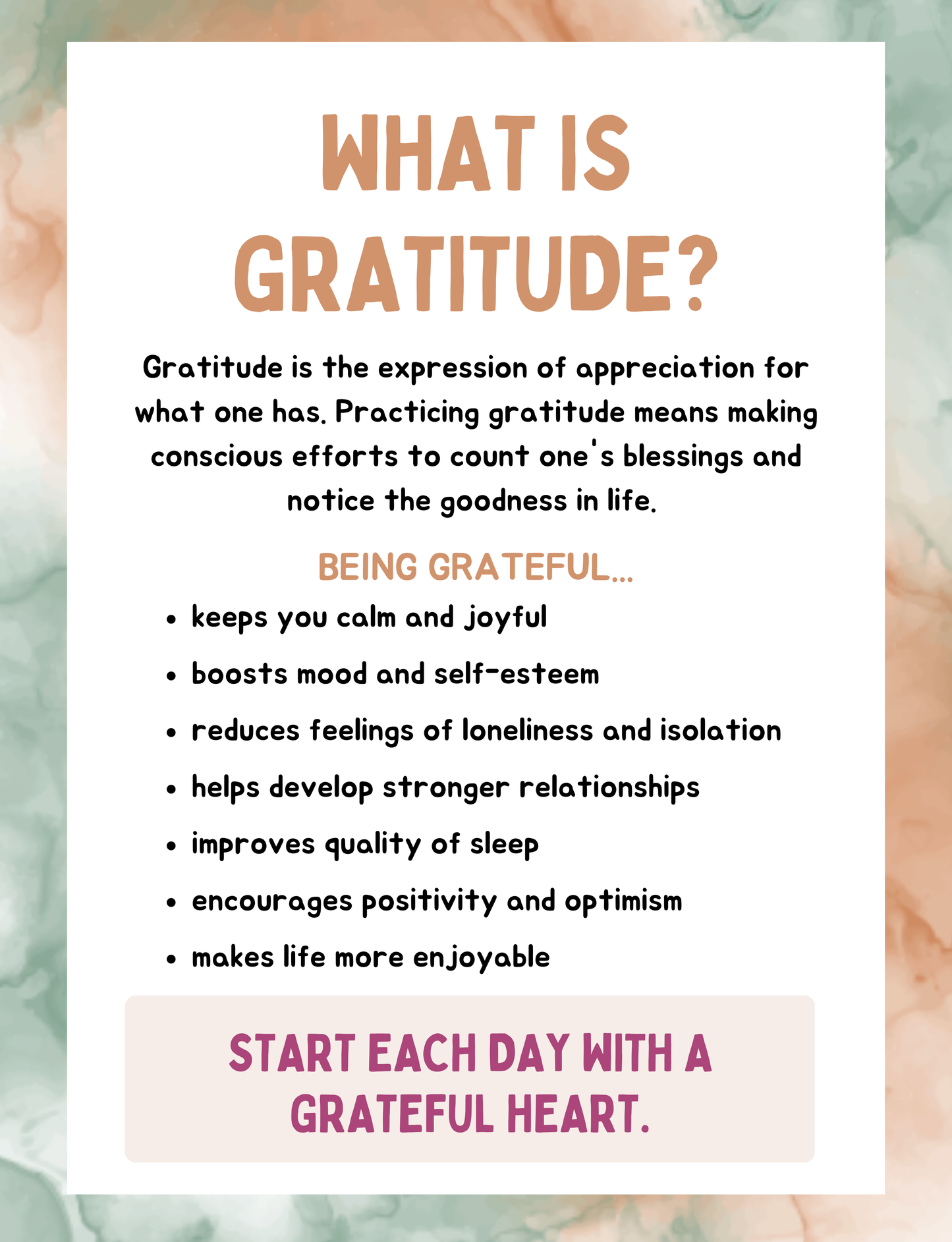 Kids Gratitude Journal Digital Download