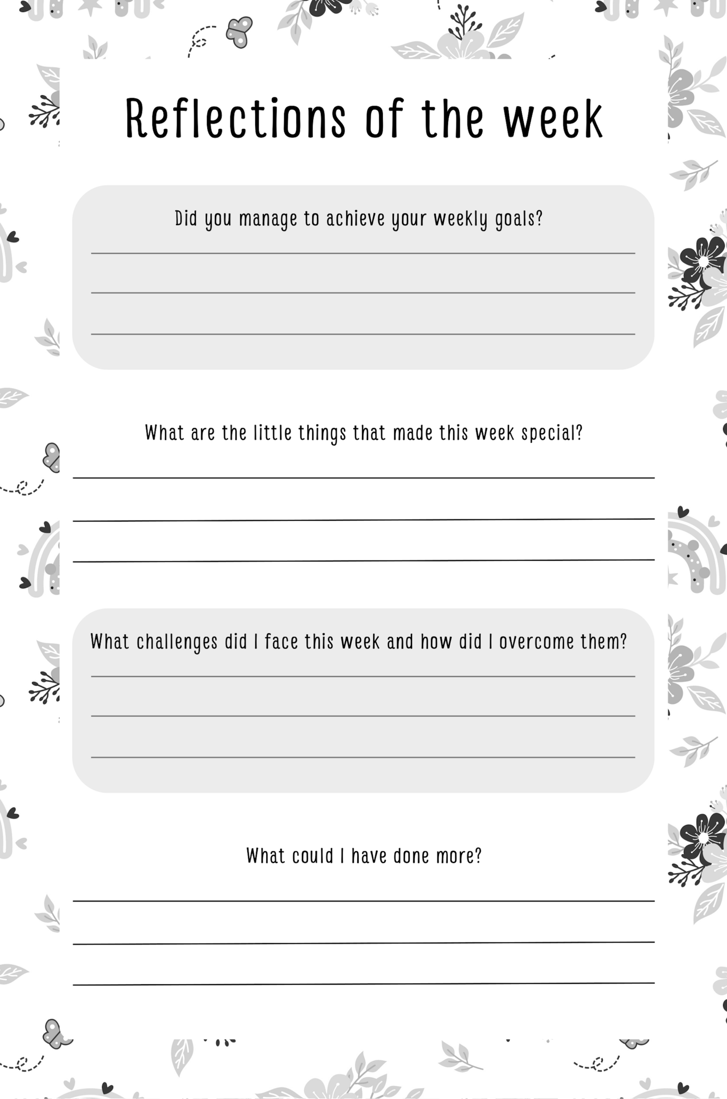 Gratitude Journal Digital Download