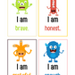 Kids Monster Positive Affirmation Cards Digital Download