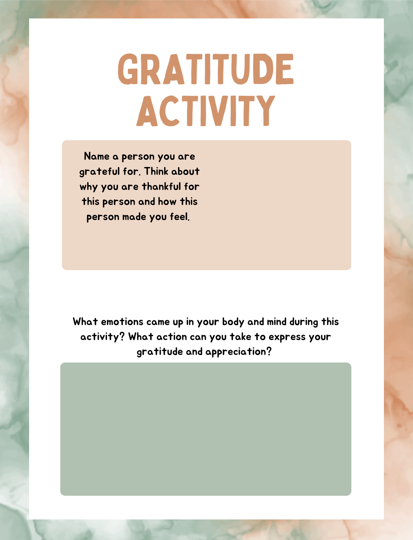 Kids Gratitude Journal Digital Download