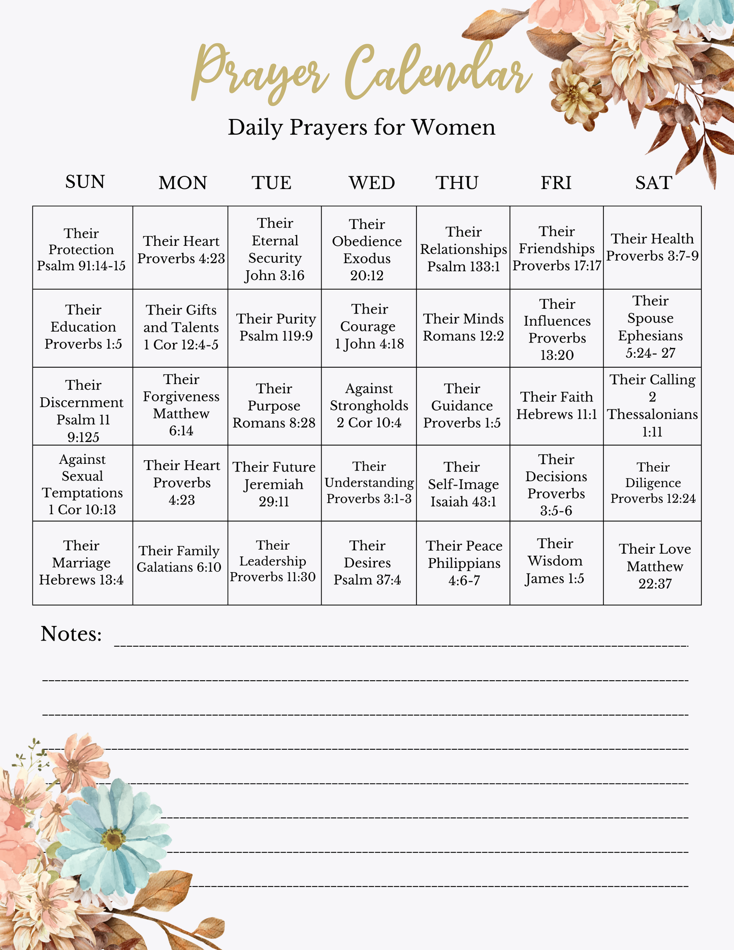 21 Day Prayer Journal Digital Download