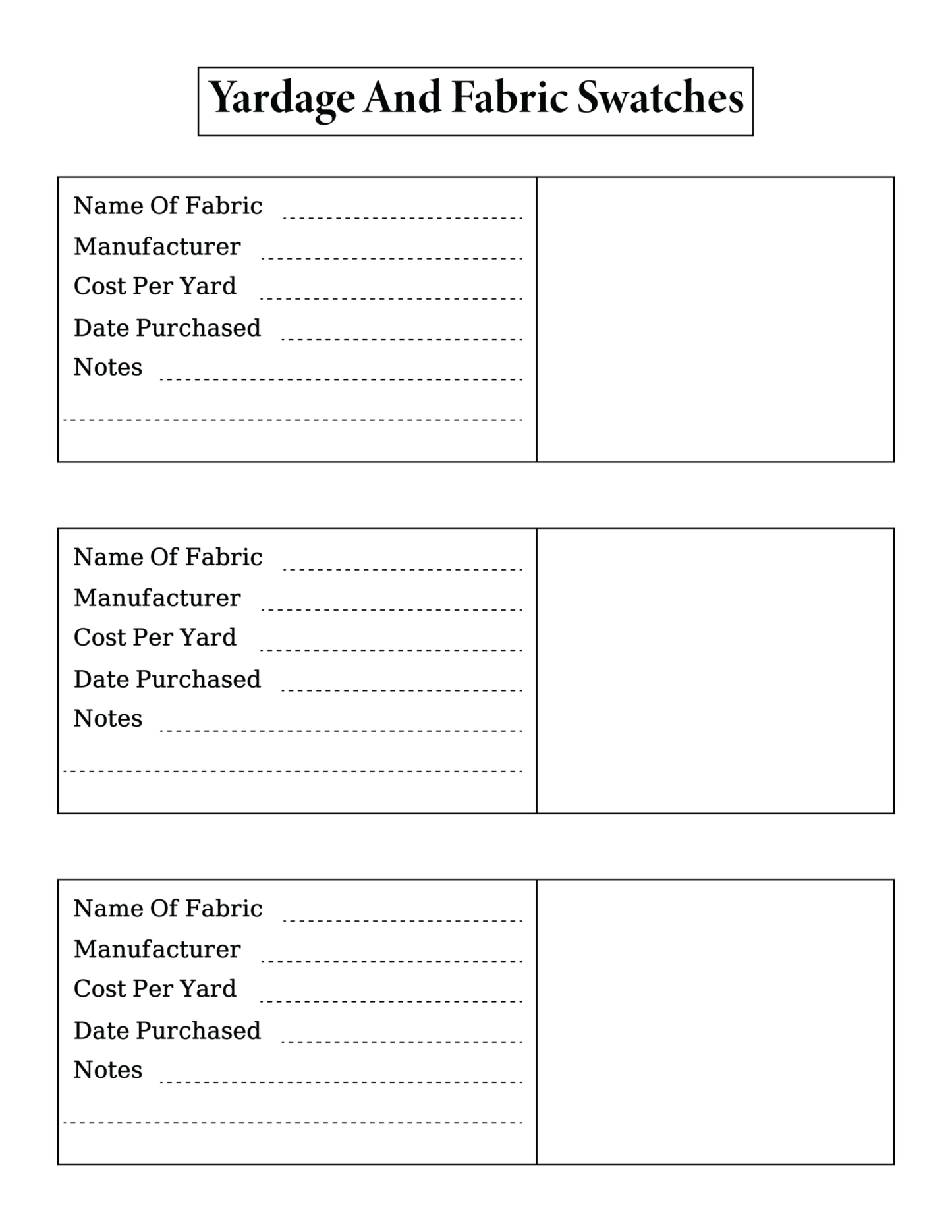 Quilt Planner Digital Download