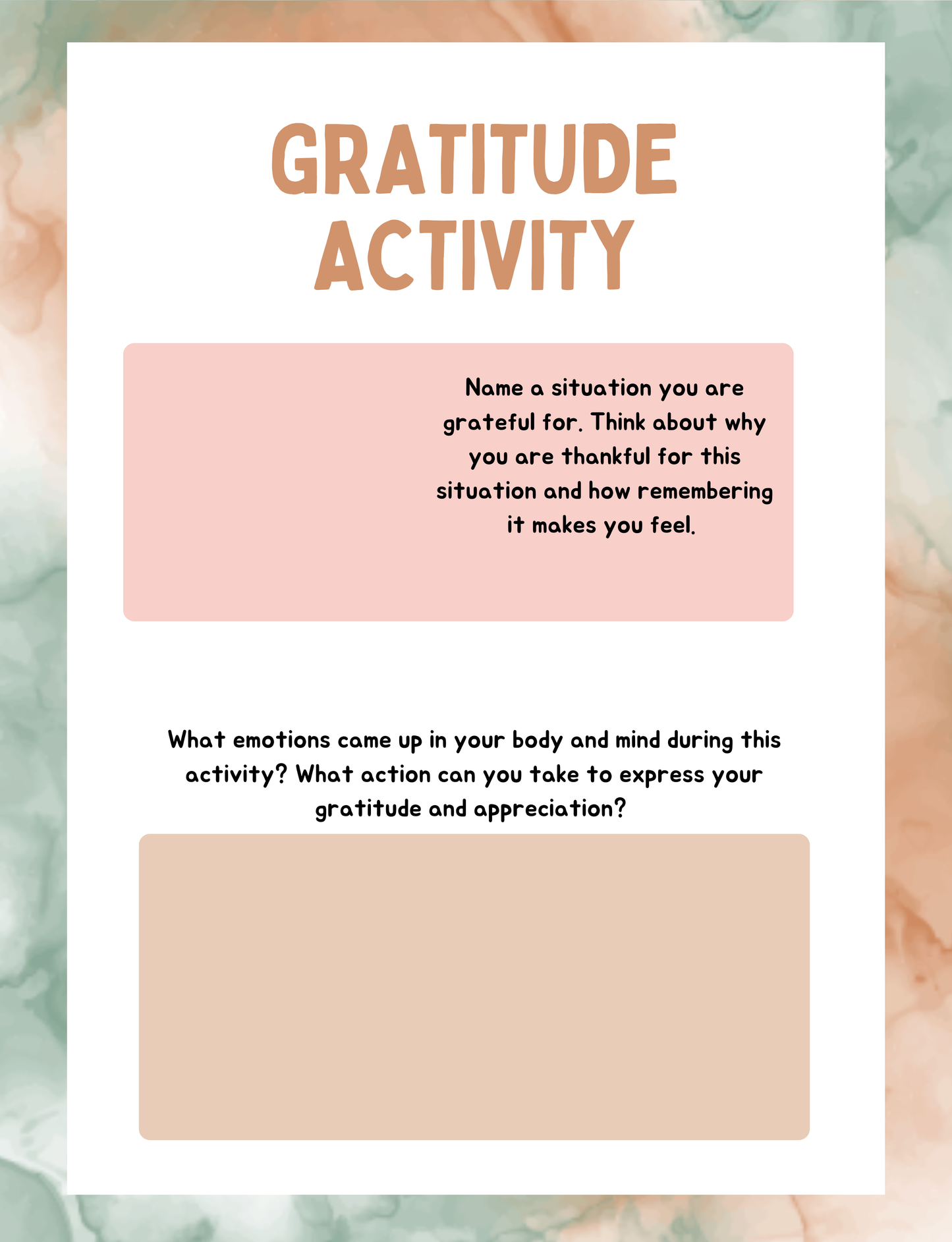 Kids Gratitude Journal Digital Download