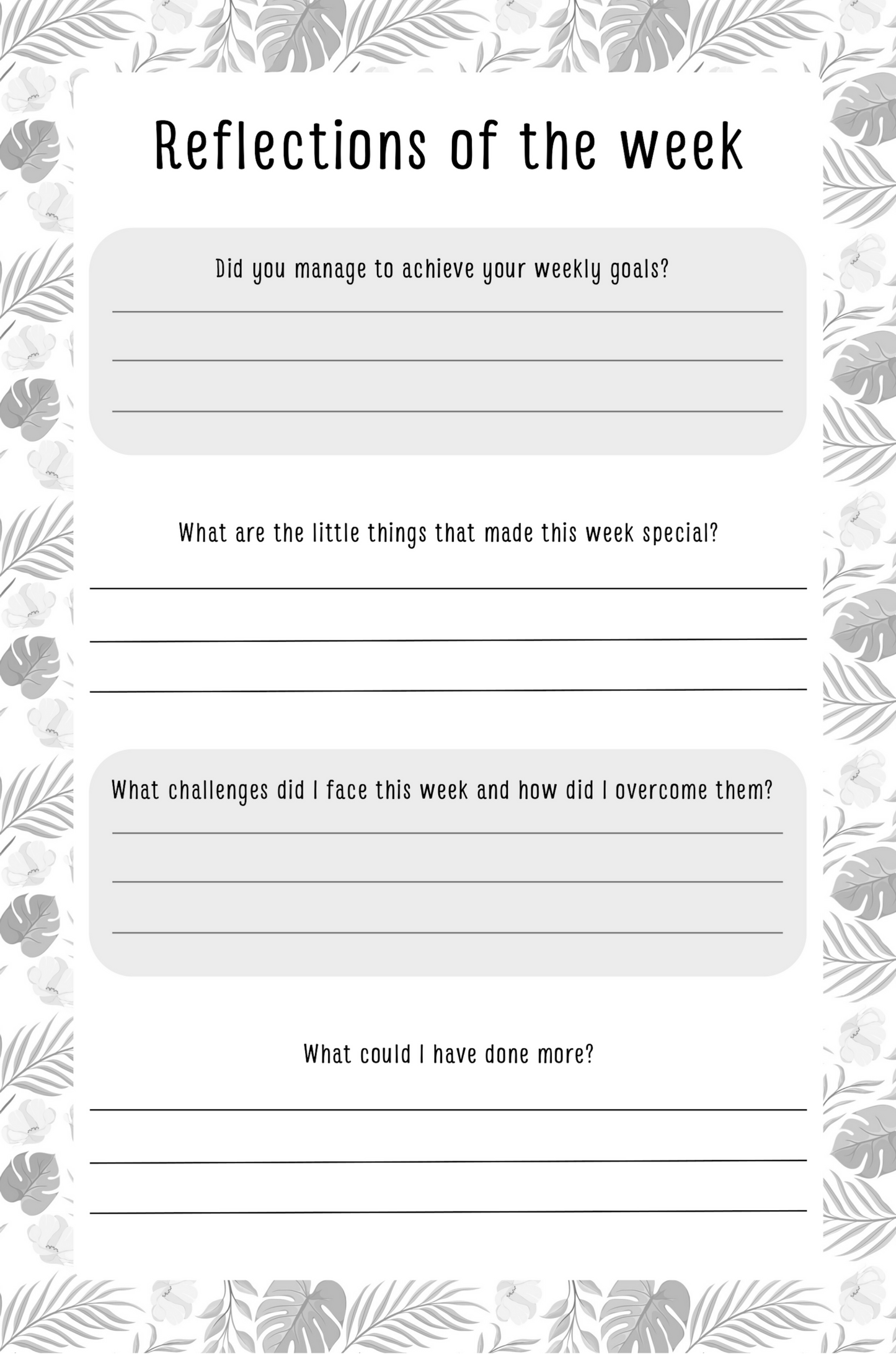 Gratitude Journal Digital Download