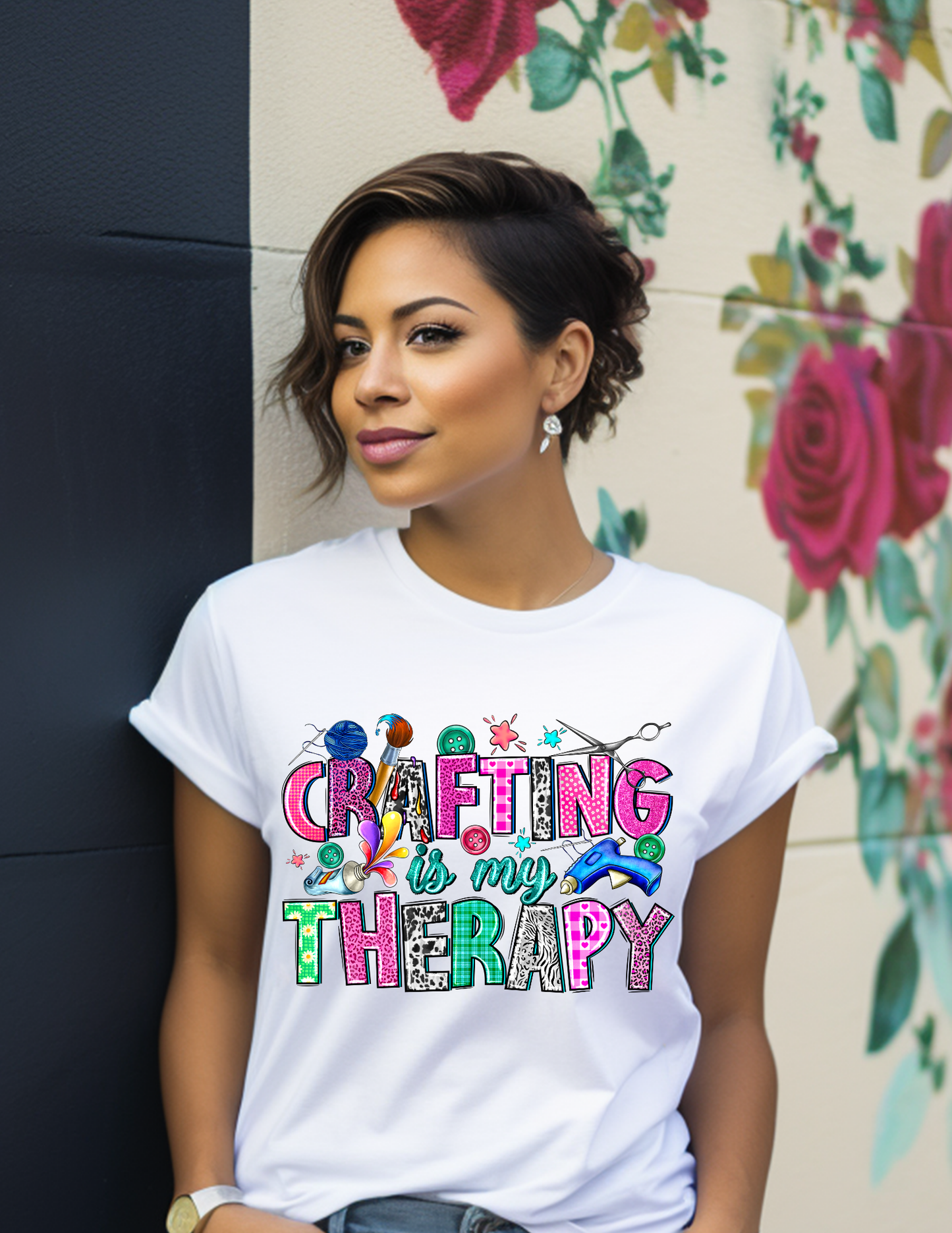 Crafting is My Therapy  Graphic T