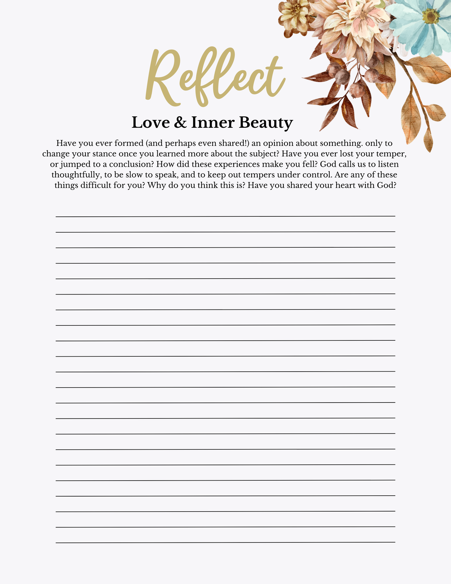 21 Day Prayer Journal Digital Download