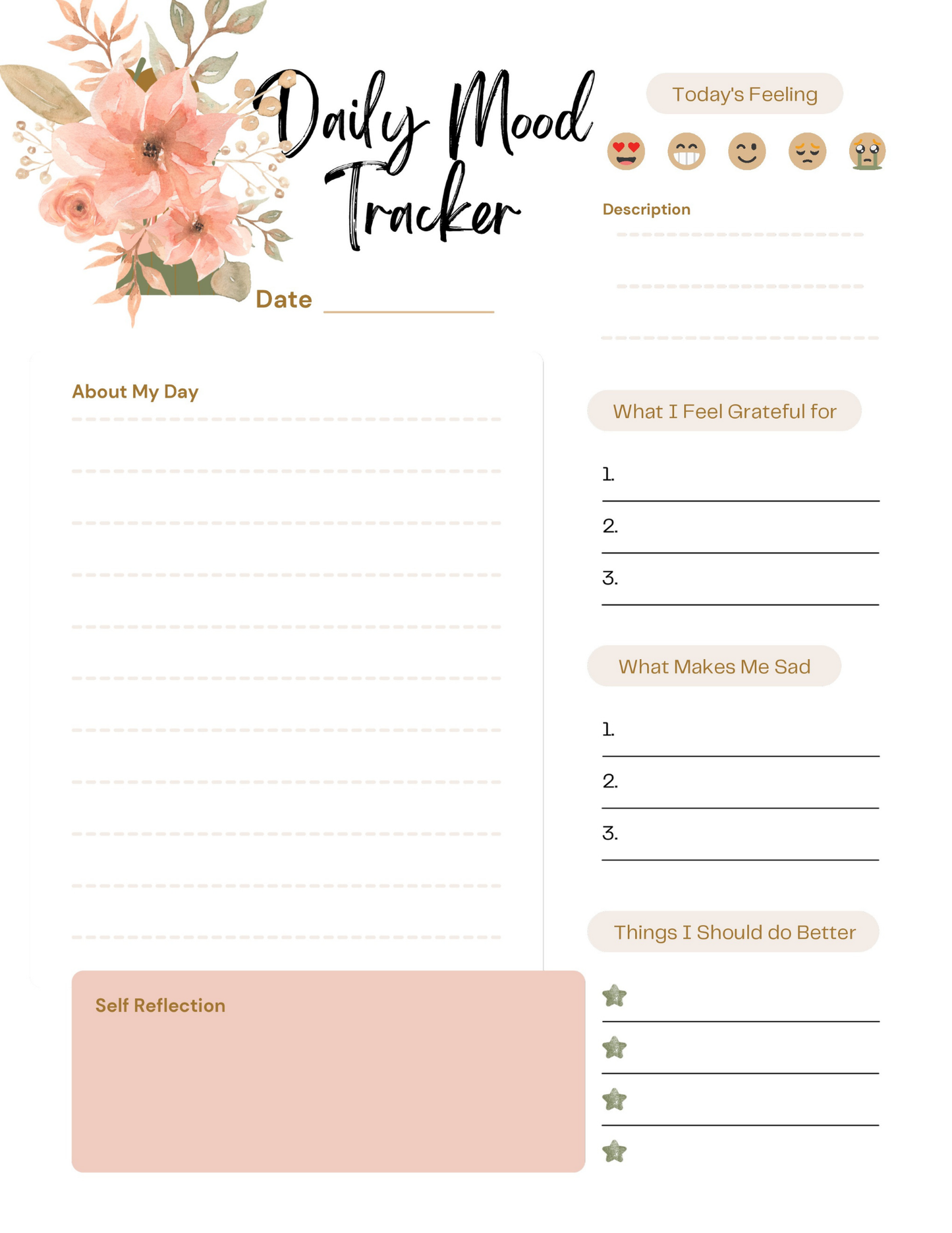 Self Love Workbook Digital Download