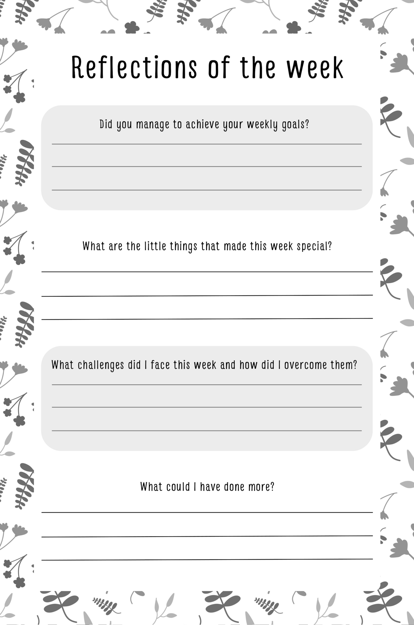 Gratitude Journal Digital Download