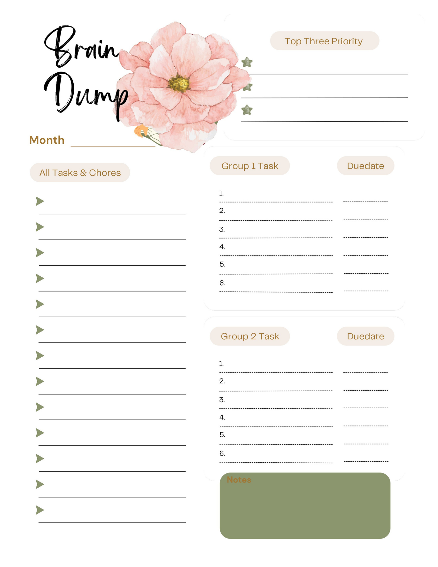 Self Love Workbook Digital Download