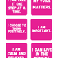 Kids Pink Positive Affirmation Cards Digital Download