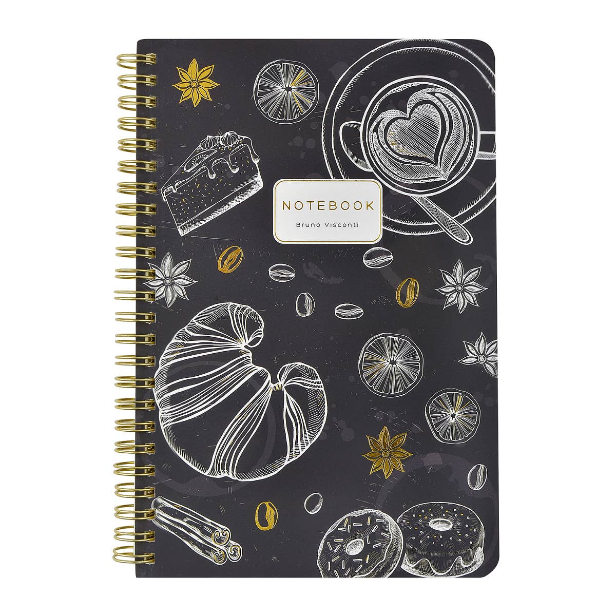 Medium Spiral Notebook - Cafe Nero 