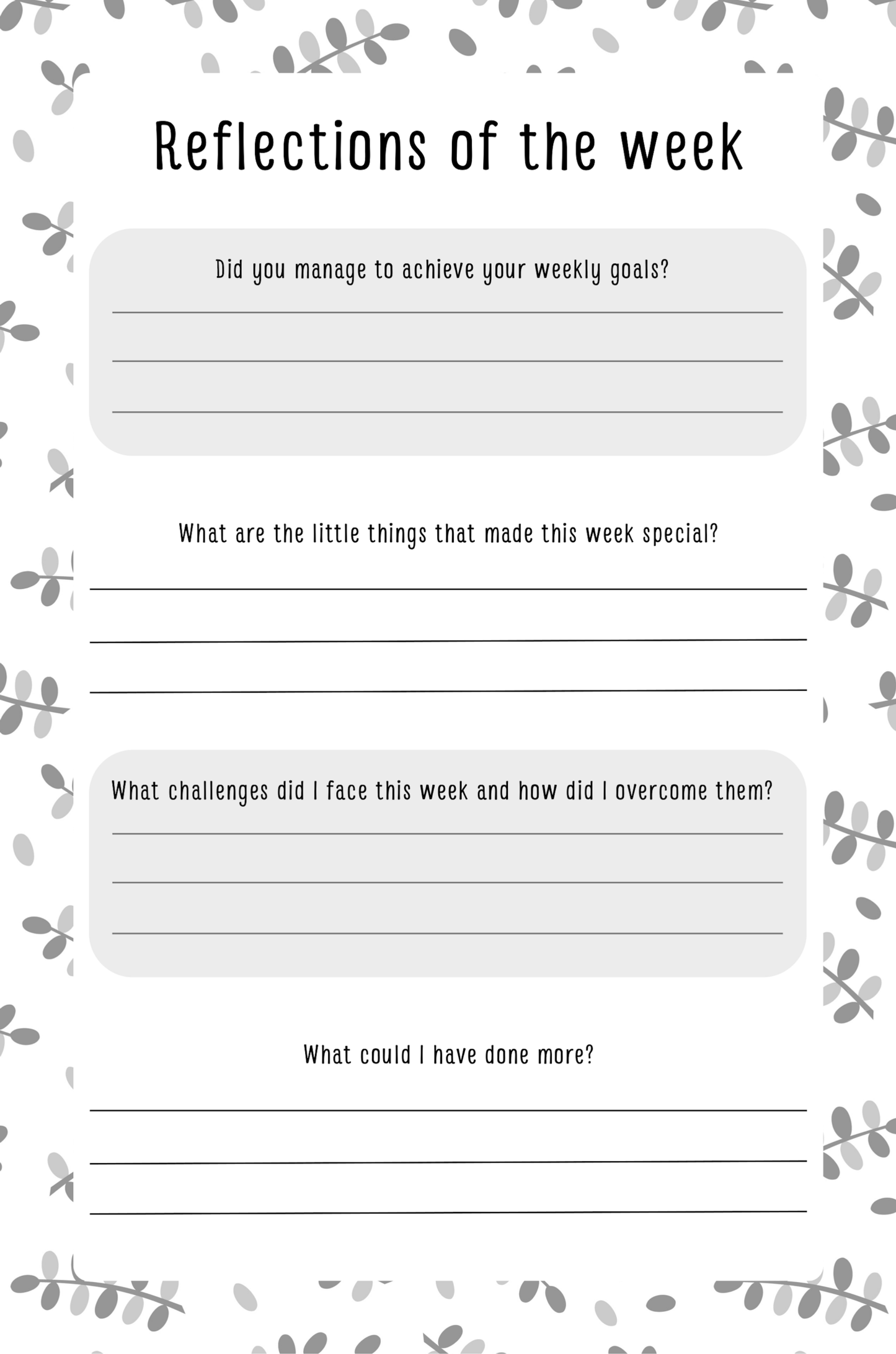 Gratitude Journal Digital Download