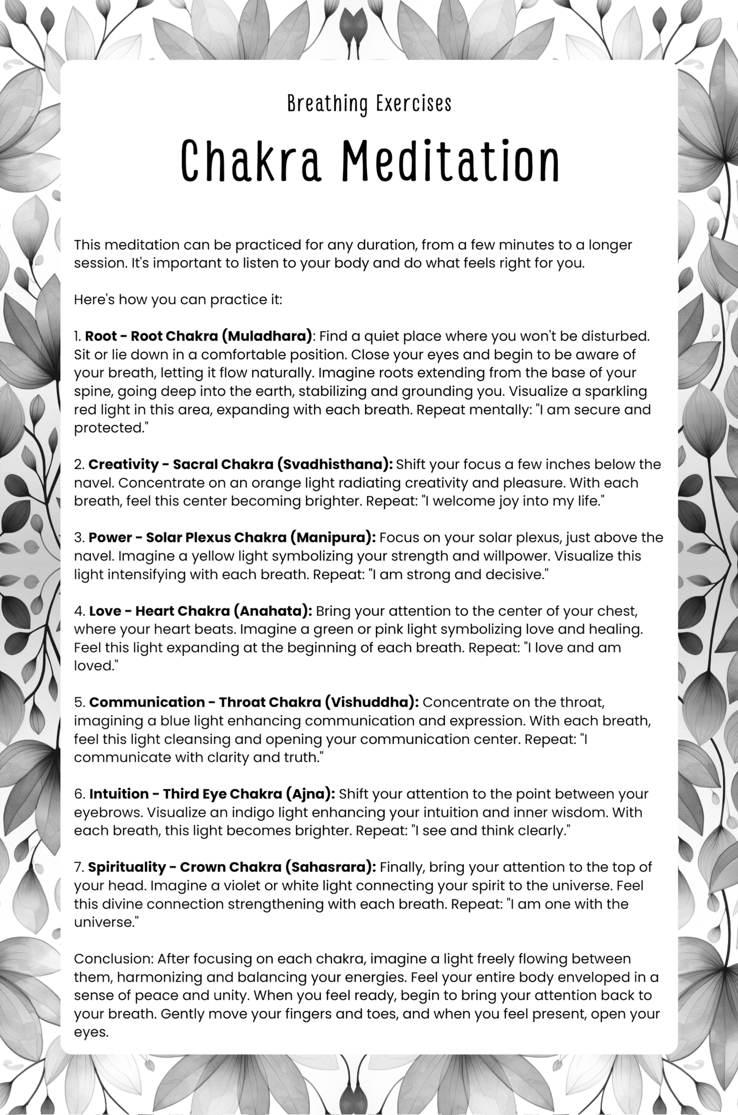 Gratitude Journal Digital Download