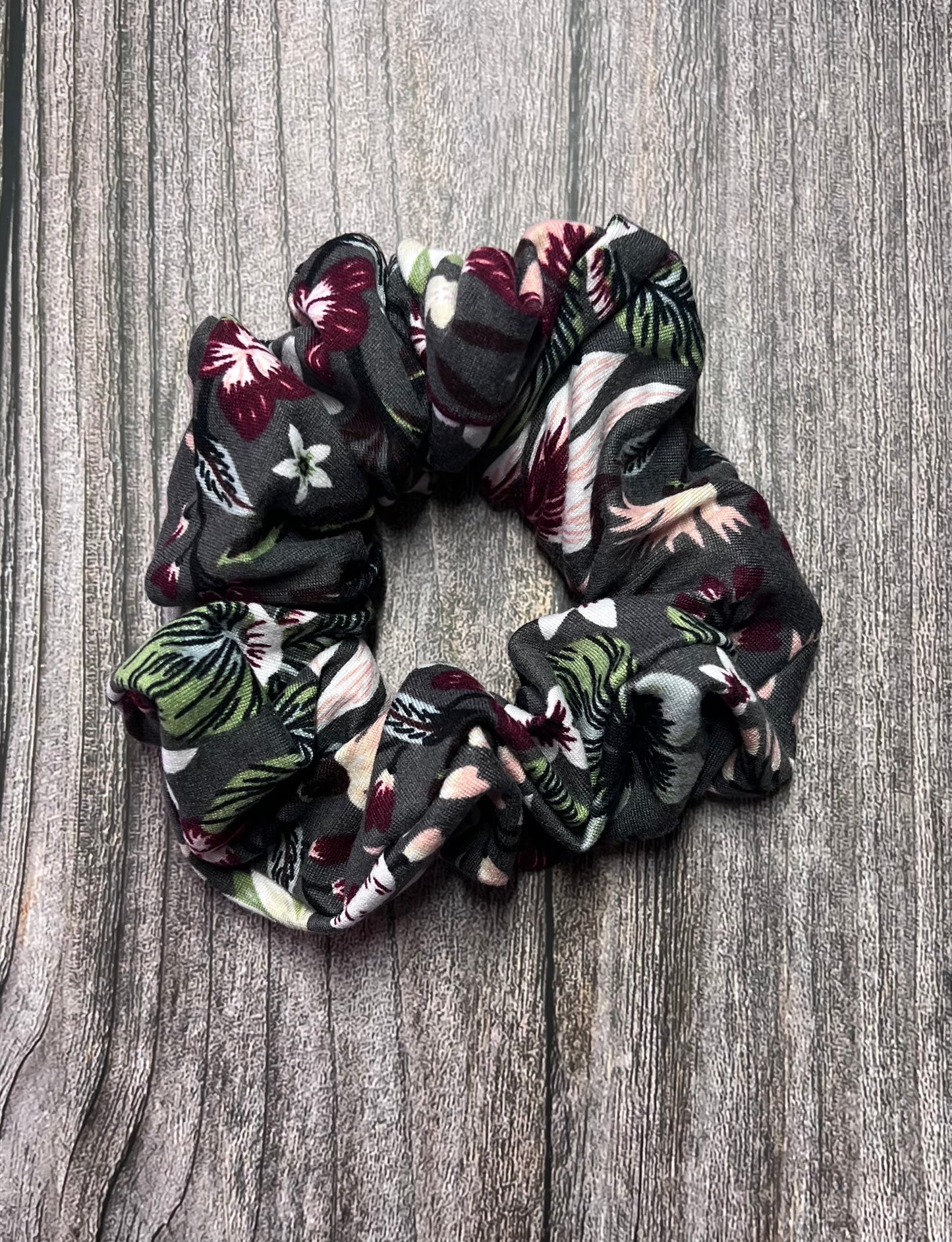Magnolia Floral Scrunchie