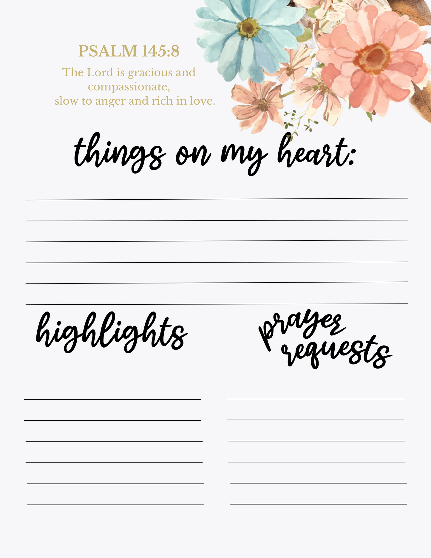 21 Day Prayer Journal Digital Download