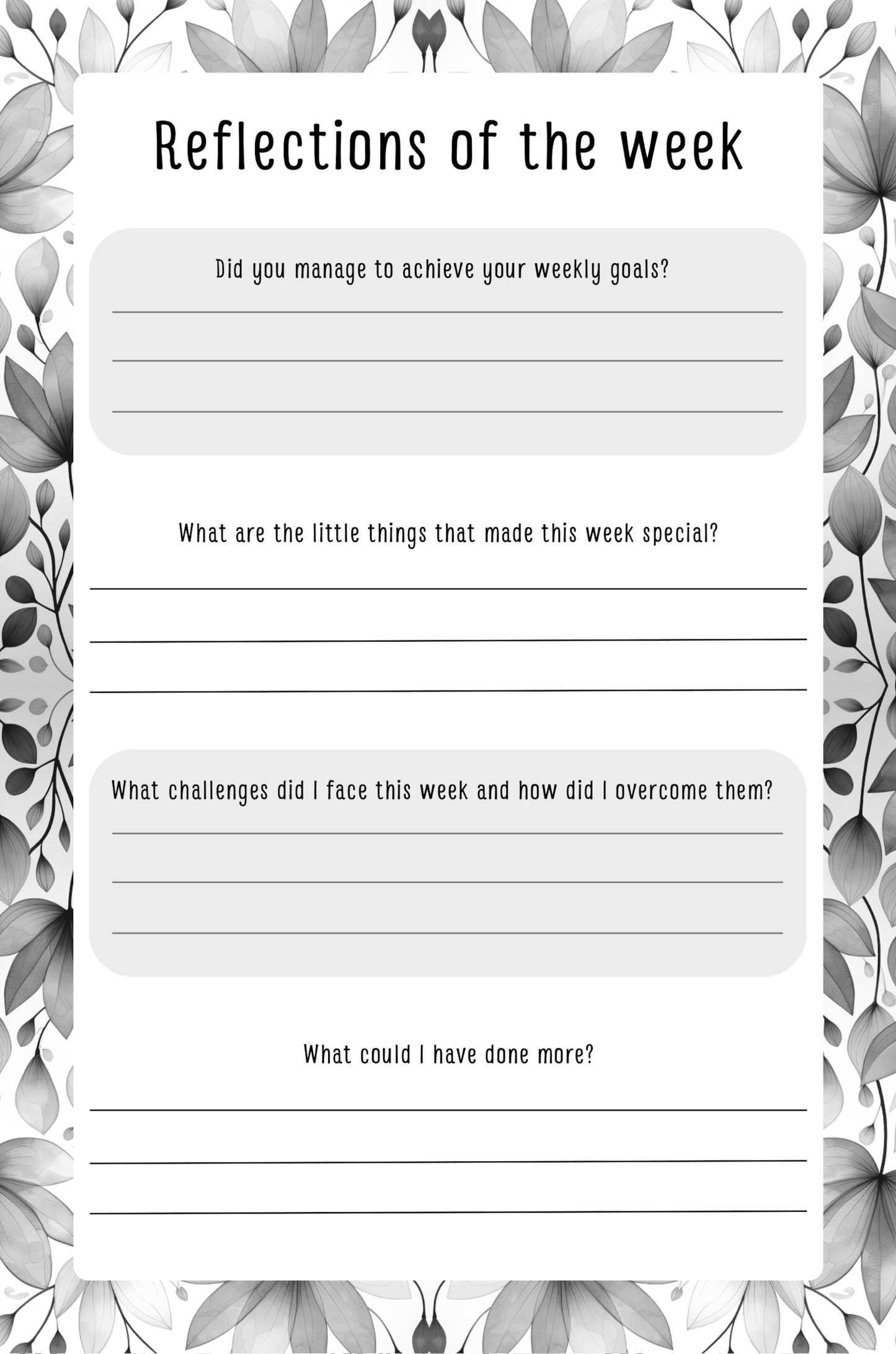 Gratitude Journal Digital Download