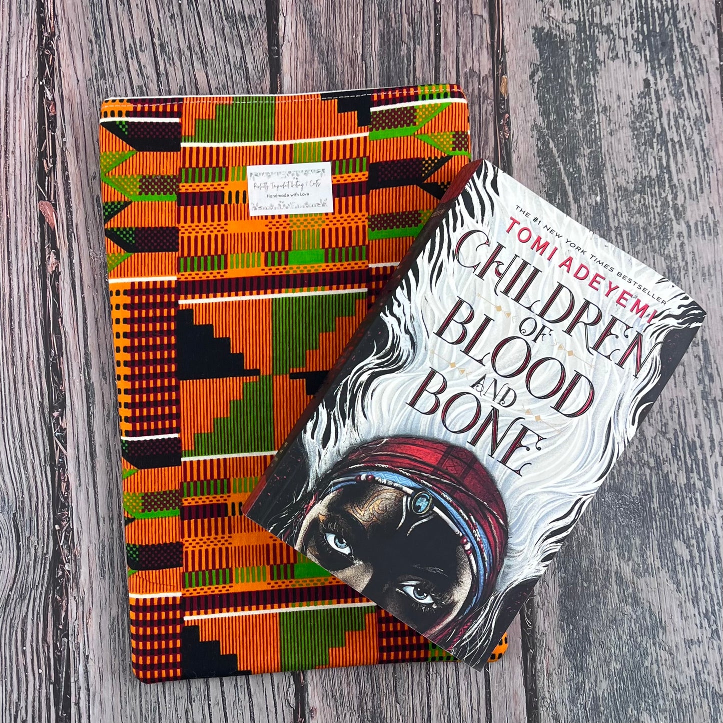 African Kente Cloth Print Book Sleeve