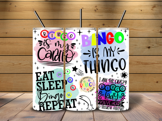 Bingo is My Cardio 20 oz Tumbler