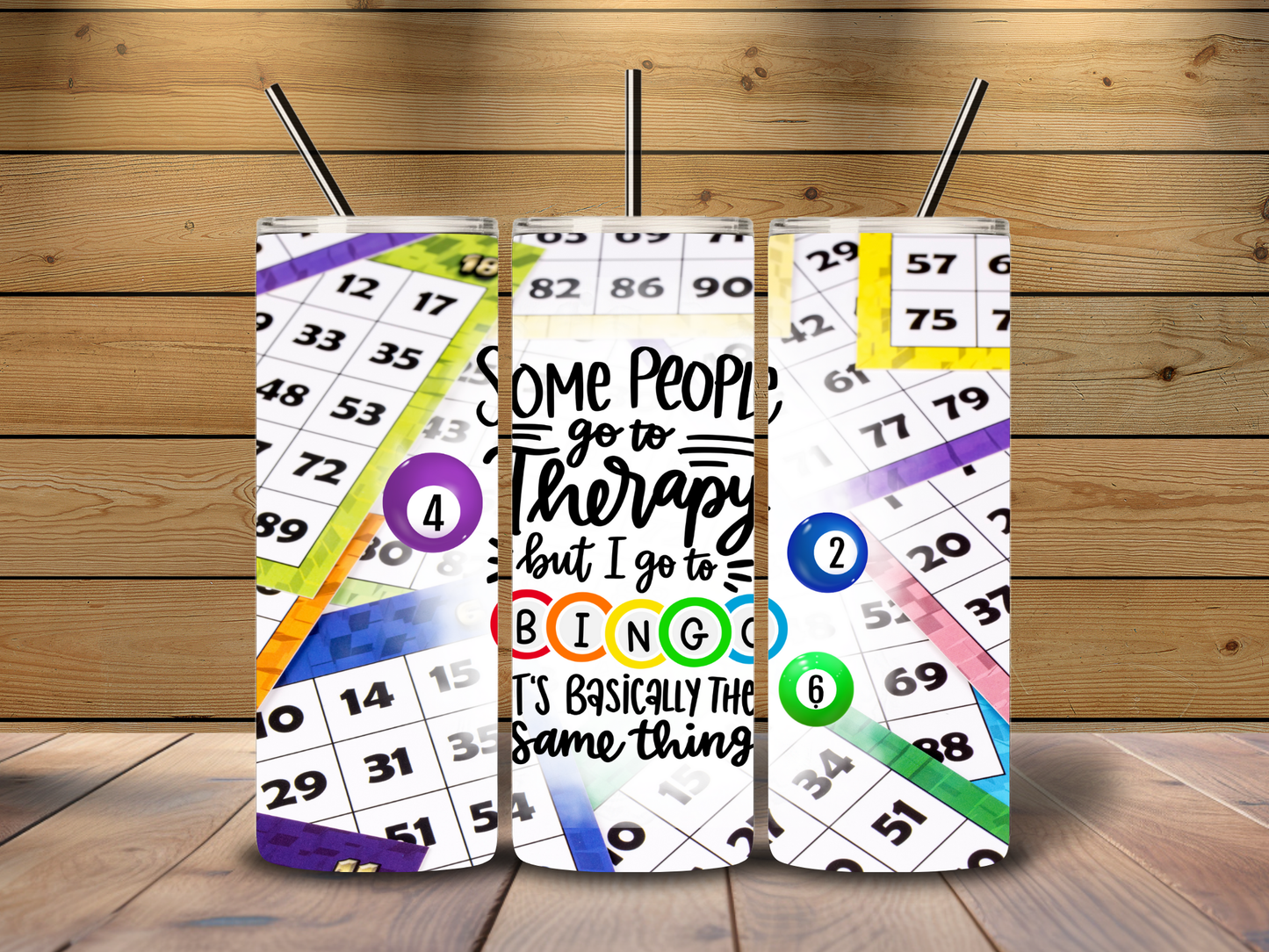 Bingo is Therapy 20 oz Tumbler