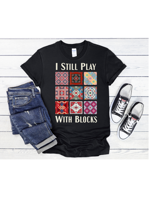 I Play with Blocks #10 Graphic T