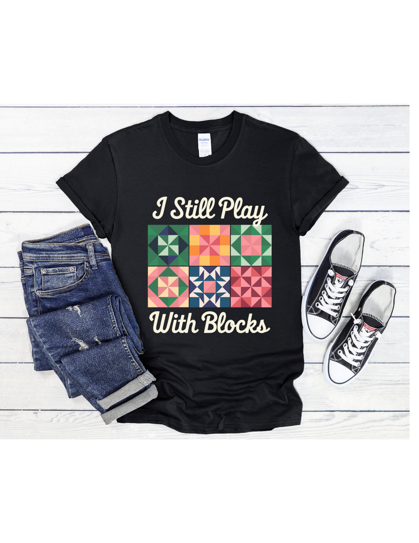 I Play with Blocks #11 Graphic T