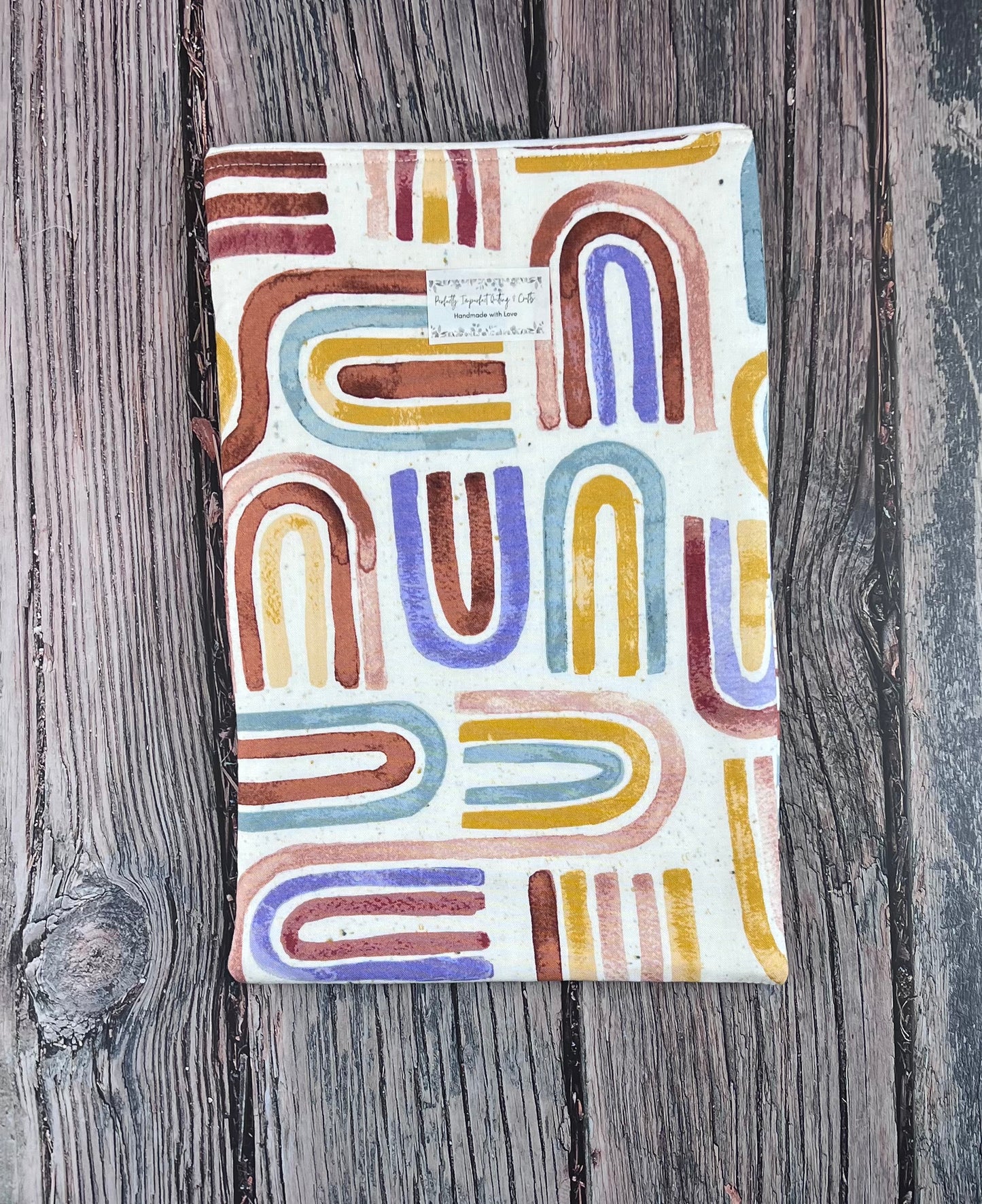 Boho Rainbow Book Sleeve