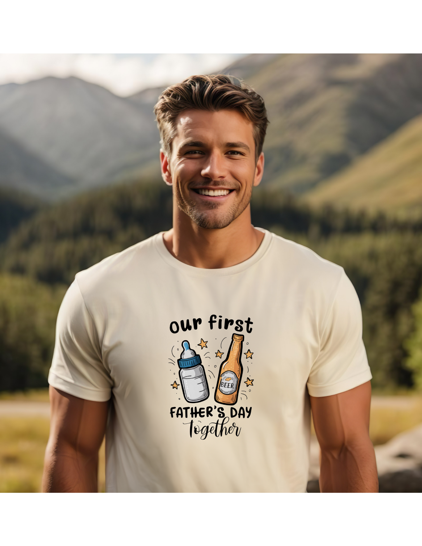 Bottles and Beer Graphic T-Adult