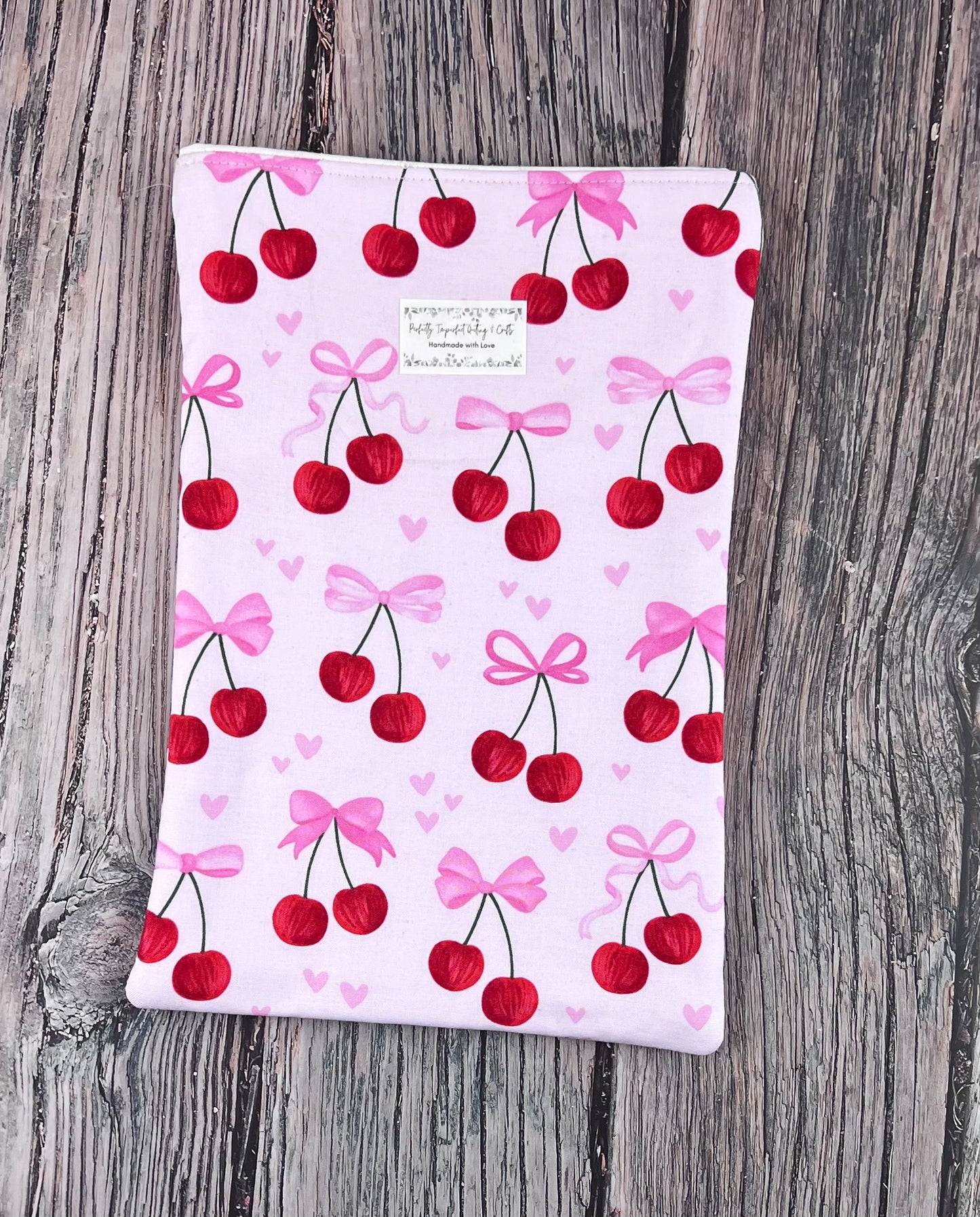 Bows & Cherries Book Sleeve