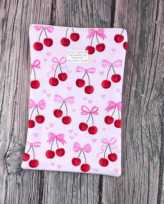 Bows & Cherries Book Sleeve